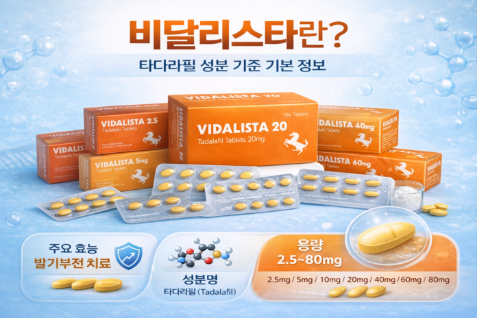 비달리스타란 타다라필 성분 기준으로 알아보는 인도직구·구매대행 완벽 가이드
