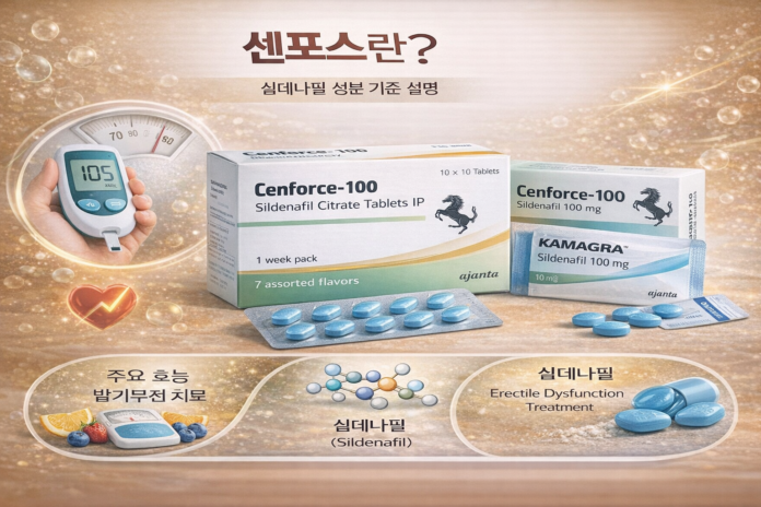 센포스란? 실데나필 성분 기준으로 알아보는 인도직구·구매대행 가이드