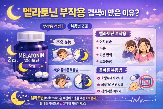 멜라토닌 부작용 검색이 많은 이유와 일반적 정보