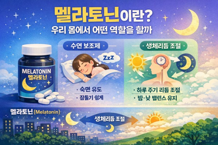 멜라토닌이란 우리 몸에서 어떤 역할을 할까