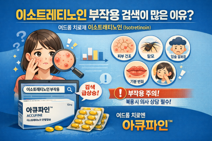이소트레티노인 부작용 검색이 많은 이유